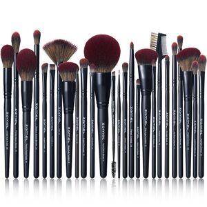 26Pcs Black labeled Makeup Brushes Set Professional, Full Face ULTRA SOFT